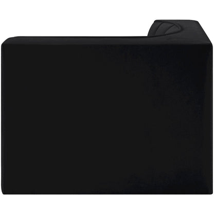 Rummi Black Velvet Performance Fabric Upholstered Modular Chair