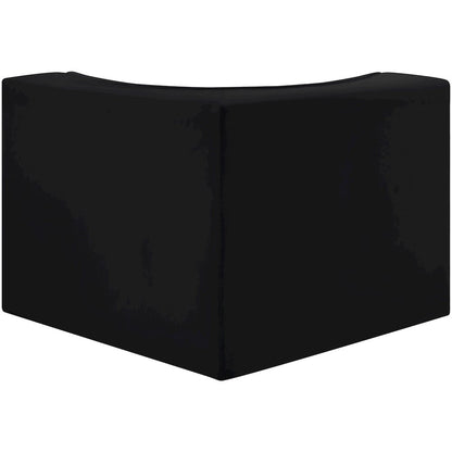 Rummi Black Velvet Performance Fabric Upholstered Modular Chair