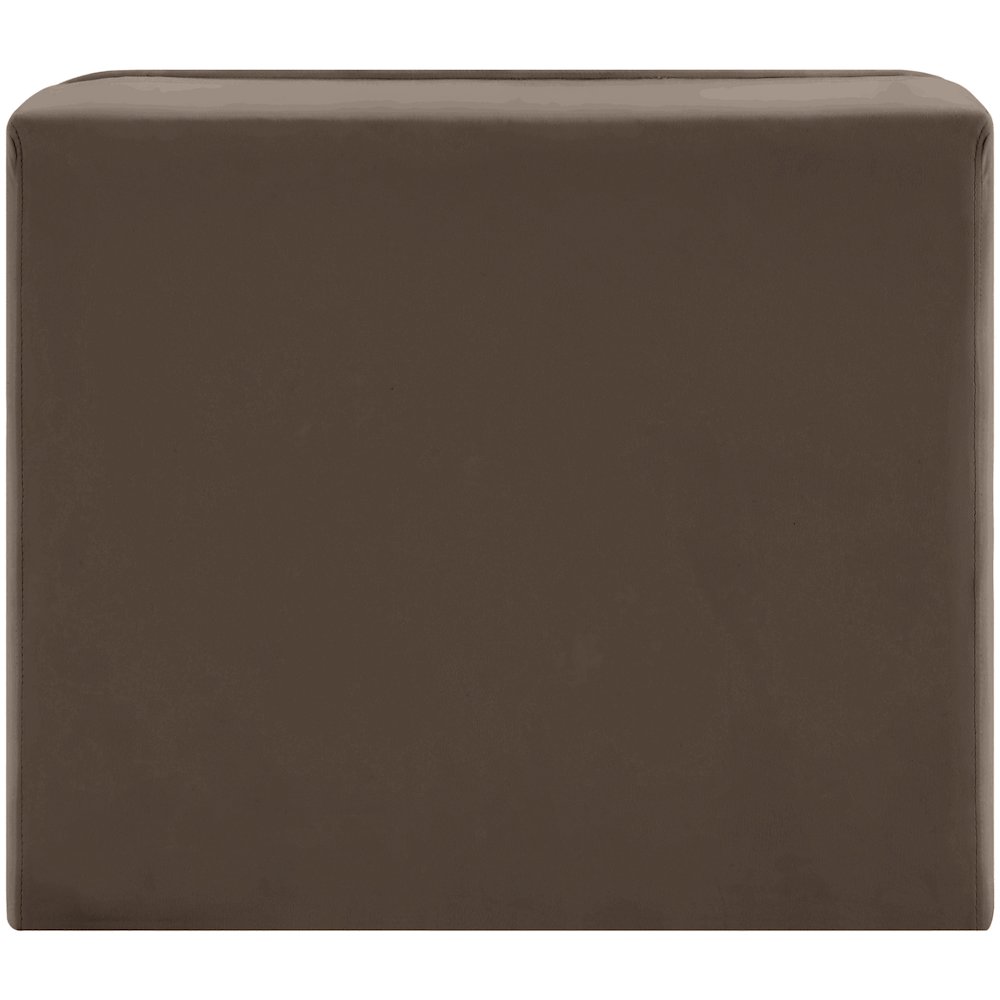 Rummi Brown Velvet Performance Fabric Upholstered Modular Chair