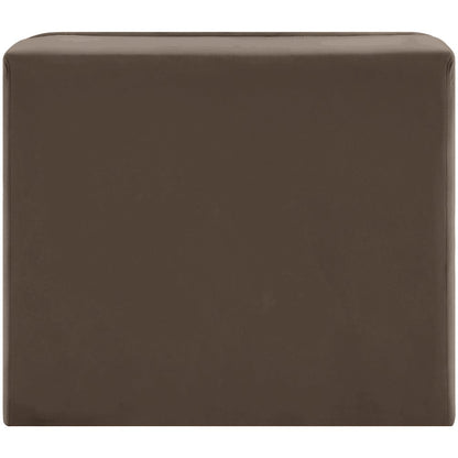 Rummi Brown Velvet Performance Fabric Upholstered Modular Chair