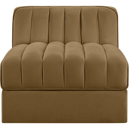 Rummi Saddle Velvet Performance Fabric Upholstered Modular Chair