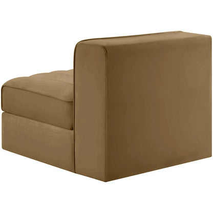 Rummi Saddle Velvet Performance Fabric Upholstered Modular Chair