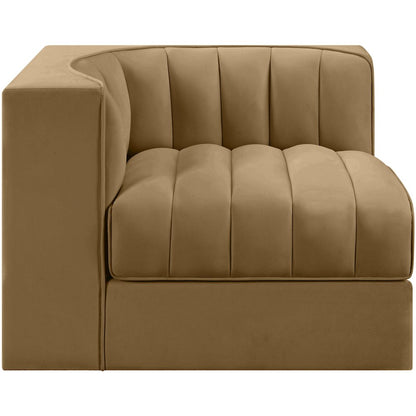 Rummi Saddle Velvet Performance Fabric Upholstered Modular Chair