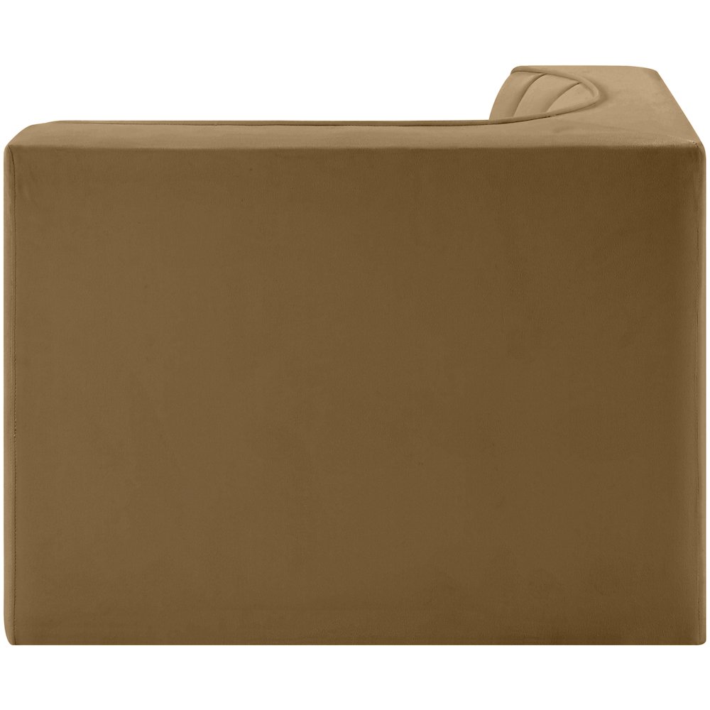 Rummi Saddle Velvet Performance Fabric Upholstered Modular Chair