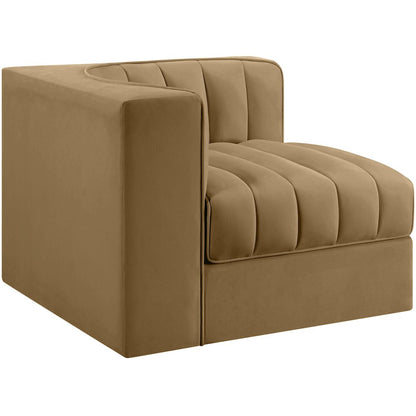 Rummi Saddle Velvet Performance Fabric Upholstered Modular Chair