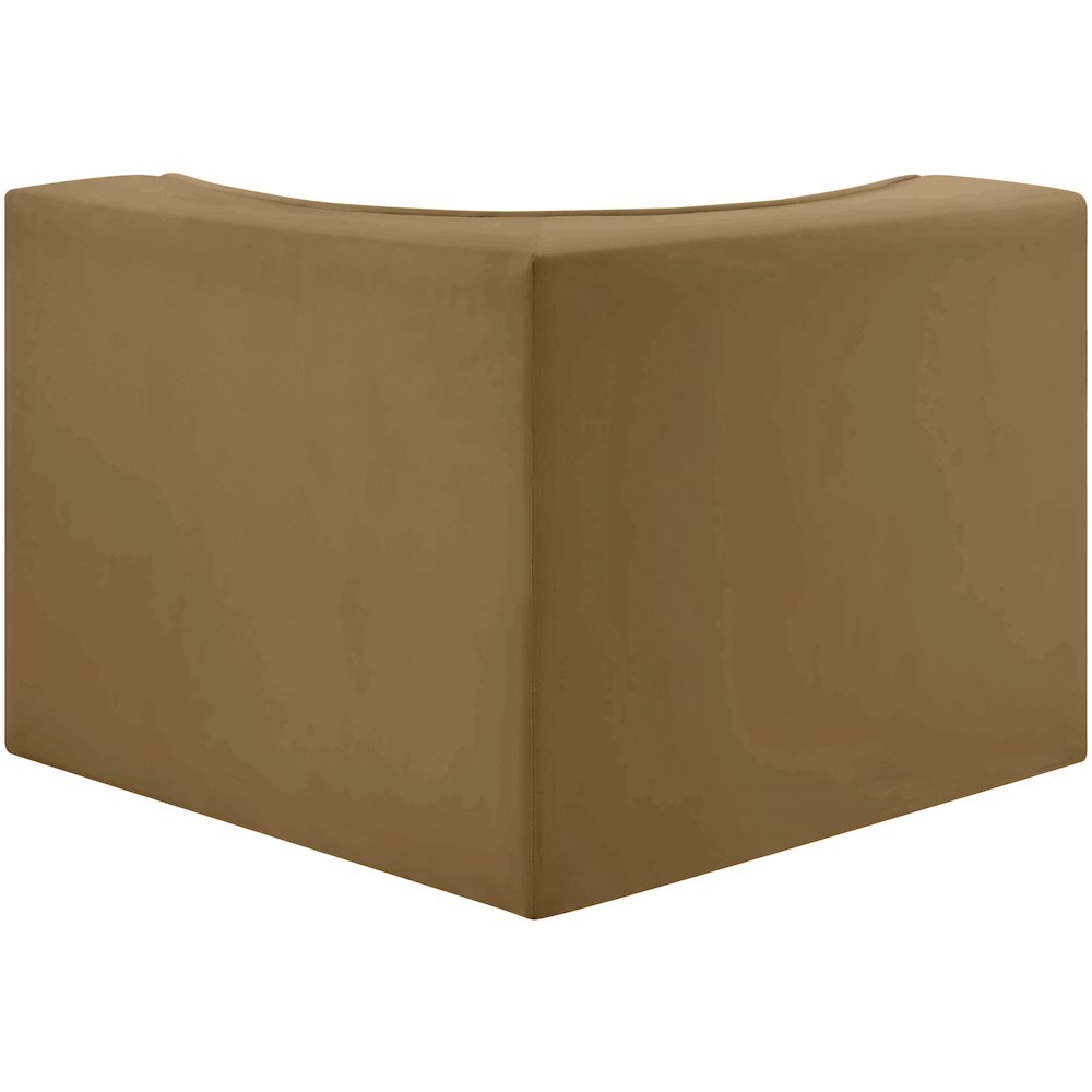 Rummi Saddle Velvet Performance Fabric Upholstered Modular Chair
