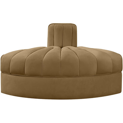 Rummi Saddle Velvet Performance Fabric Upholstered Modular Chair