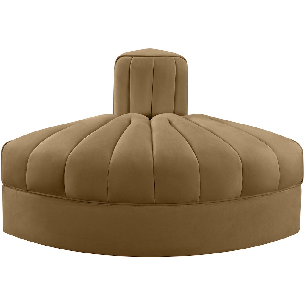 Rummi Saddle Velvet Performance Fabric Upholstered Modular Chair
