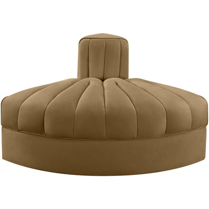 Rummi Saddle Velvet Performance Fabric Upholstered Modular Chair