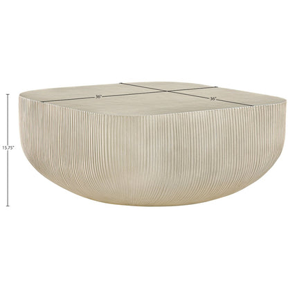 Sonara Beige Concrete Indoor/Outdoor Coffee Table