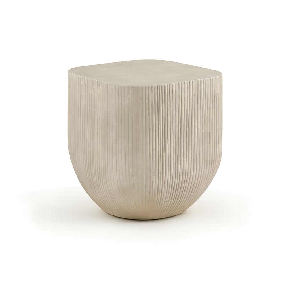 Sonara Beige Concrete Indoor/Outdoor End Table