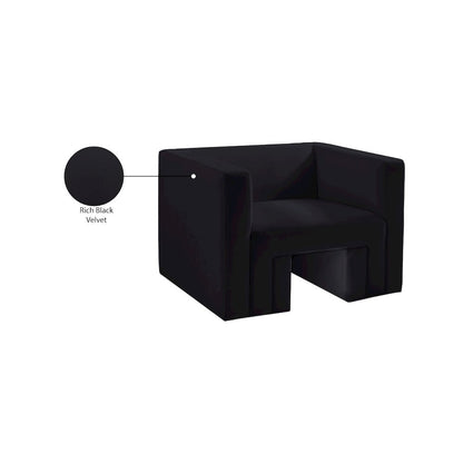 Henson Black Velvet Chair