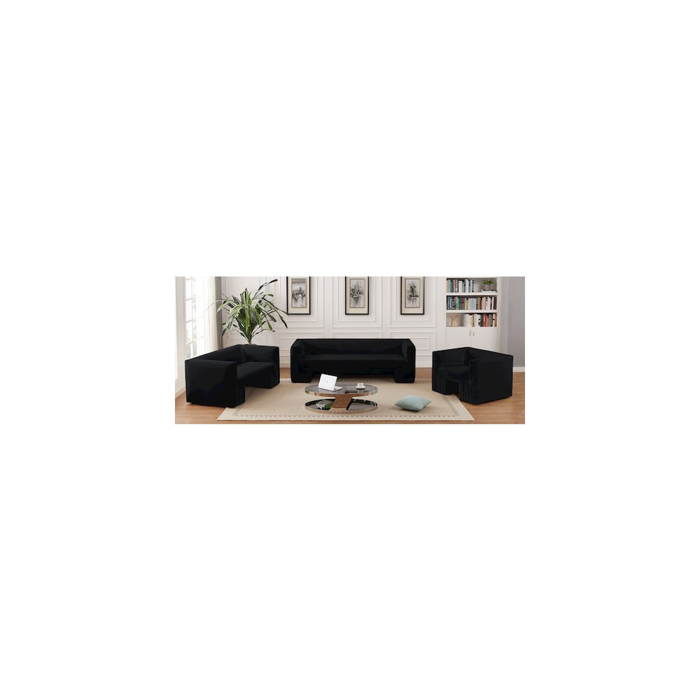 Henson Black Velvet Chair