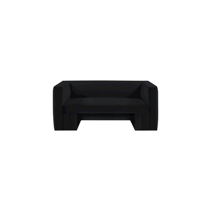 Henson Black Velvet Loveseat
