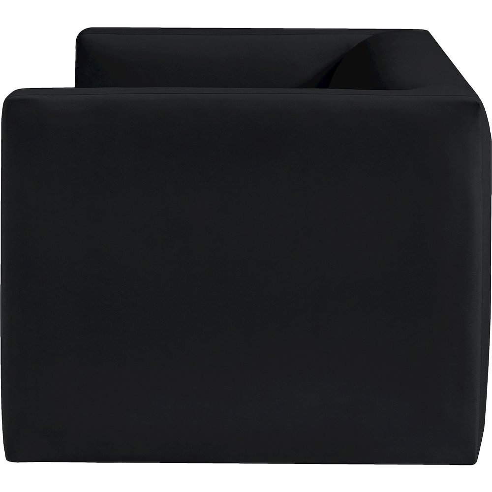 Henson Black Velvet Loveseat