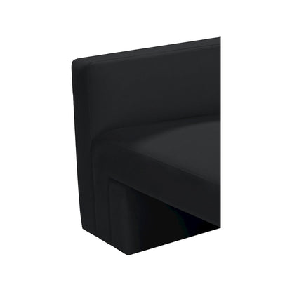 Henson Black Velvet Sofa
