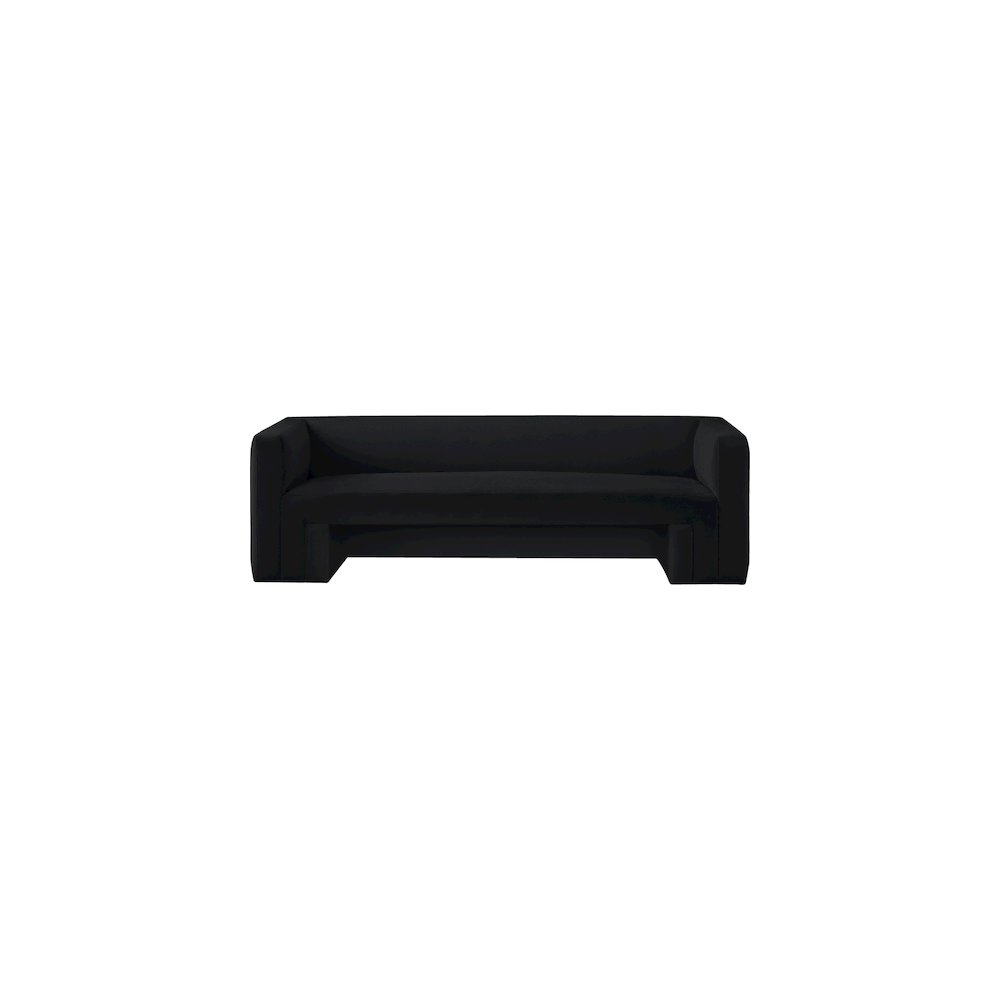 Henson Black Velvet Sofa