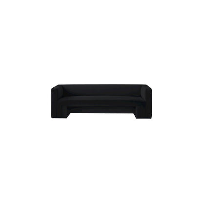 Henson Black Velvet Sofa