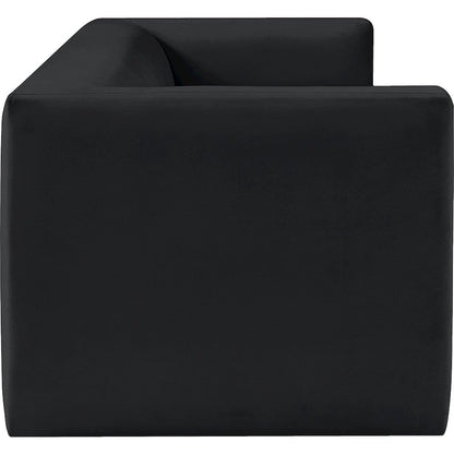 Henson Black Velvet Sofa