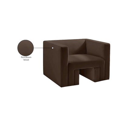 Henson Brown Velvet Chair