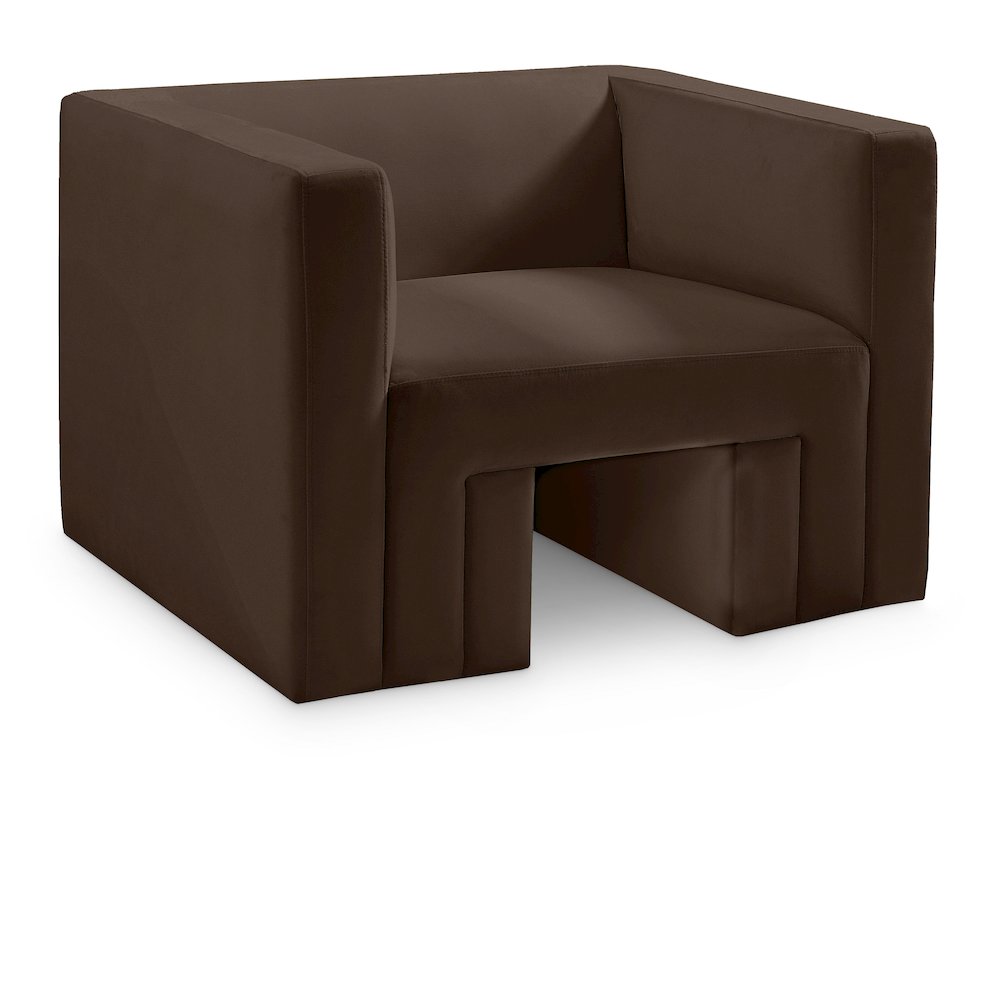 Henson Brown Velvet Chair