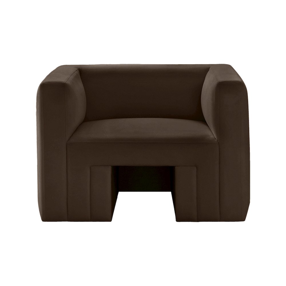 Henson Brown Velvet Chair