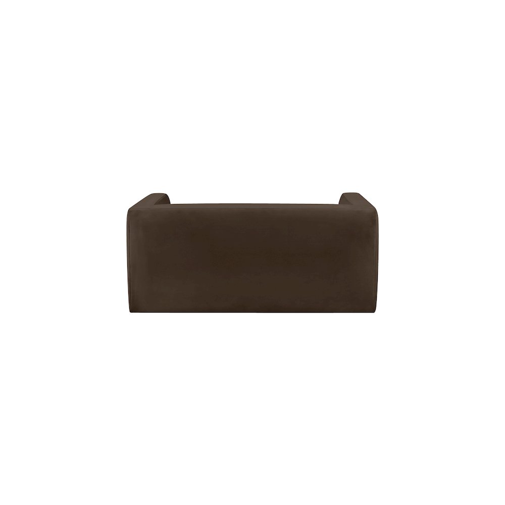 Henson Brown Velvet Loveseat
