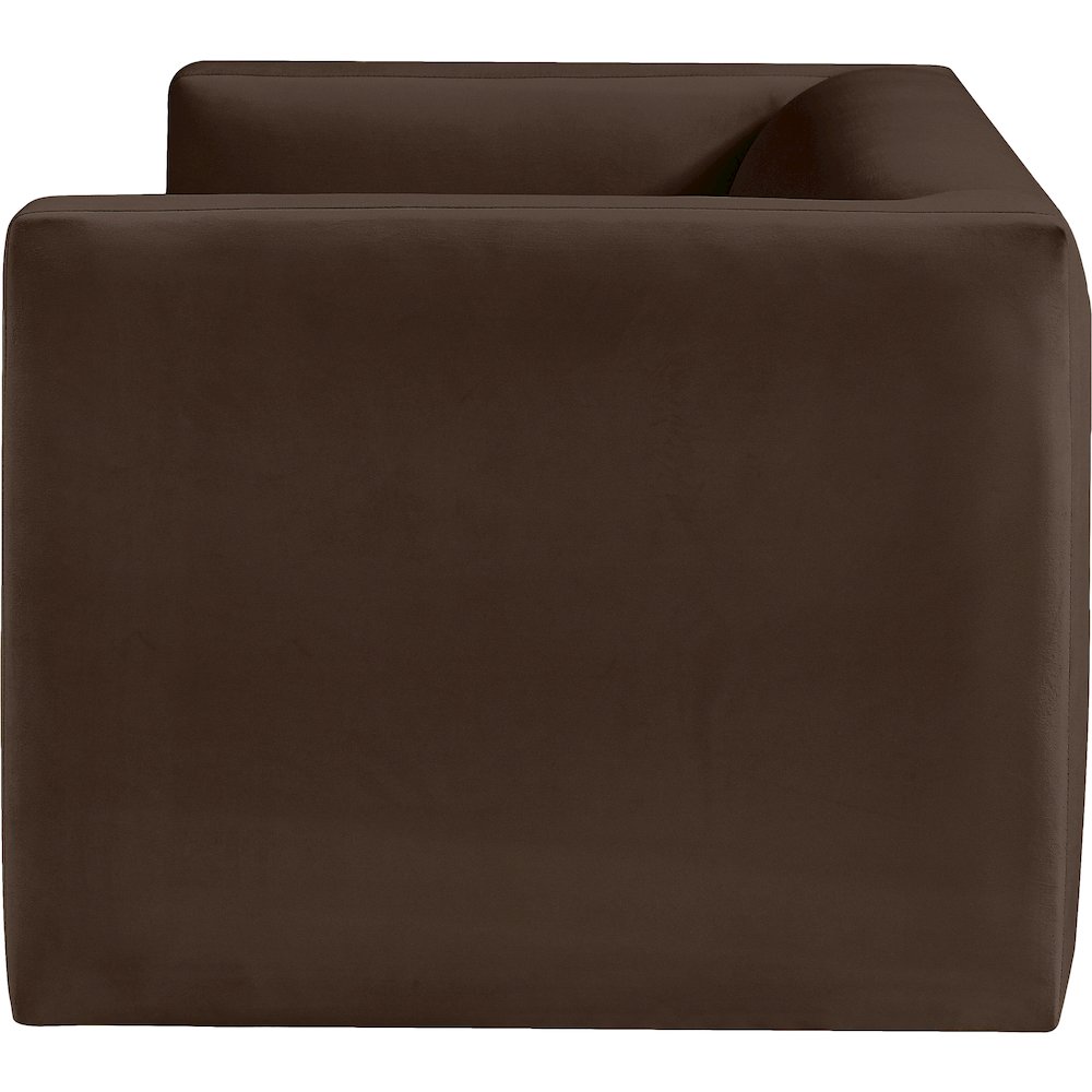 Henson Brown Velvet Loveseat