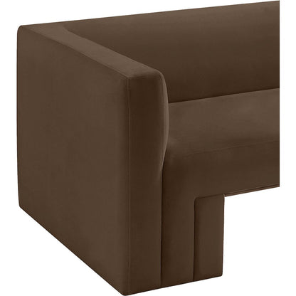 Henson Brown Velvet Sofa