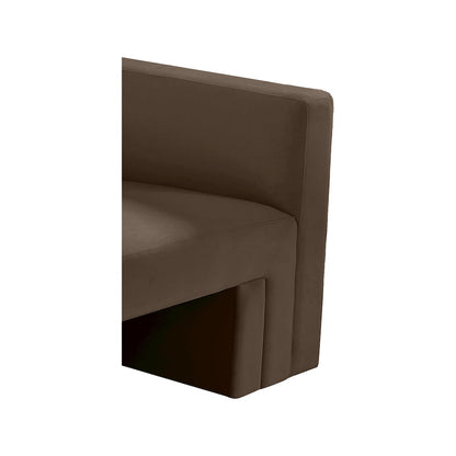 Henson Brown Velvet Sofa