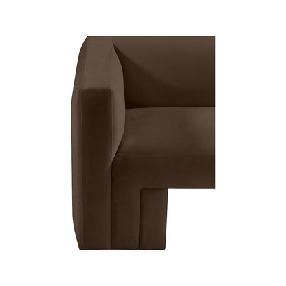 Henson Brown Velvet Sofa