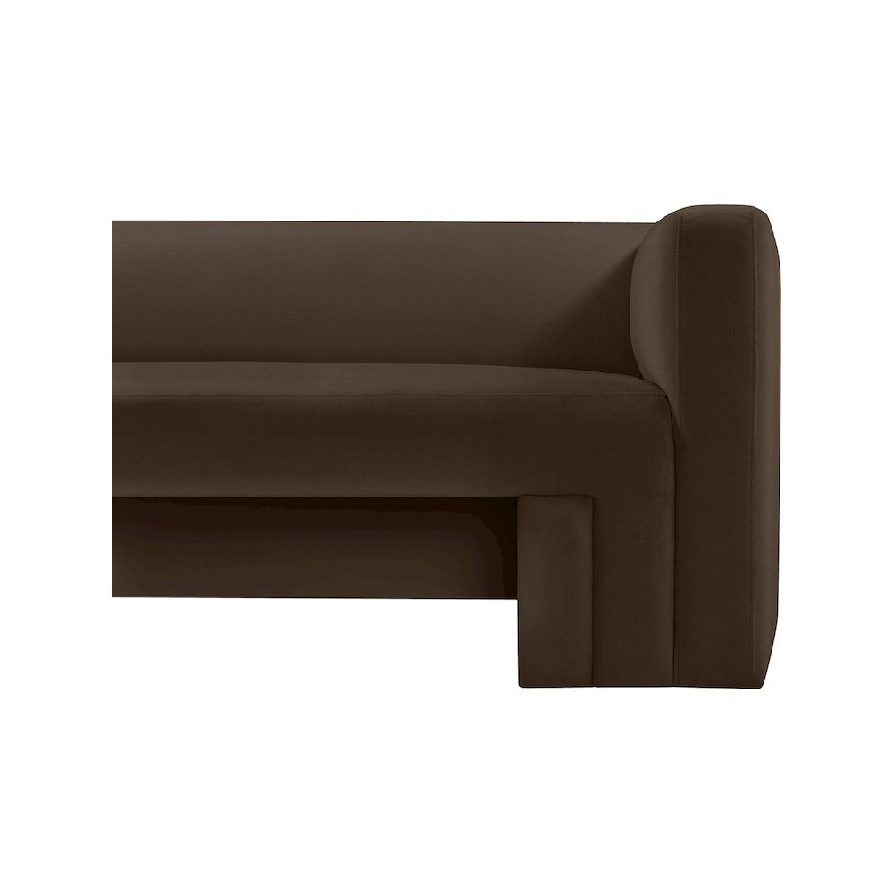 Henson Brown Velvet Sofa