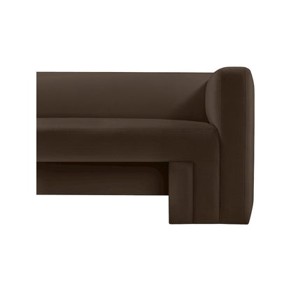 Henson Brown Velvet Sofa