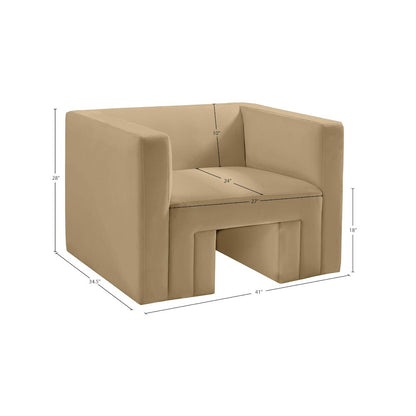 Henson Camel Velvet Chair