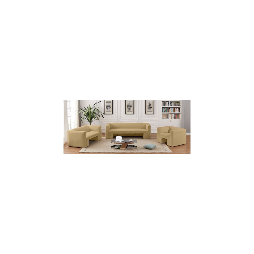 Henson Camel Velvet Chair