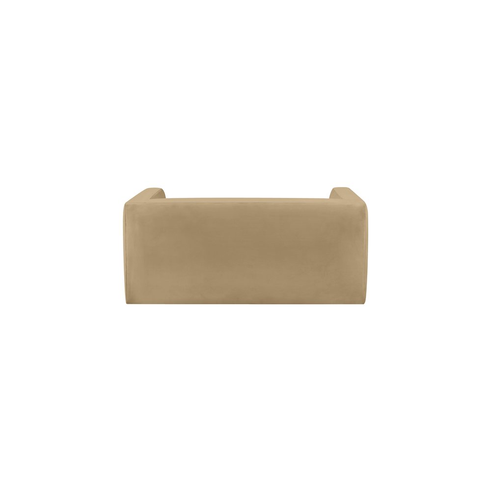 Henson Camel Velvet Loveseat