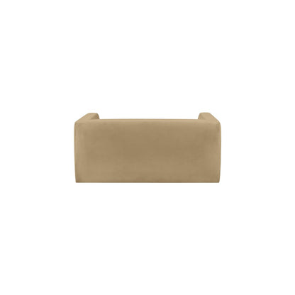 Henson Camel Velvet Loveseat