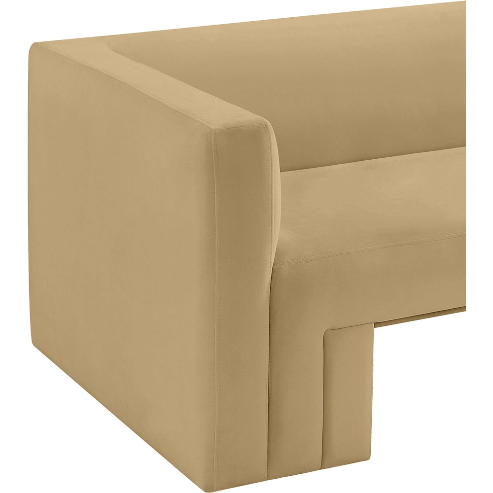 Henson Camel Velvet Sofa
