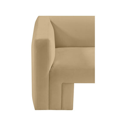 Henson Camel Velvet Sofa