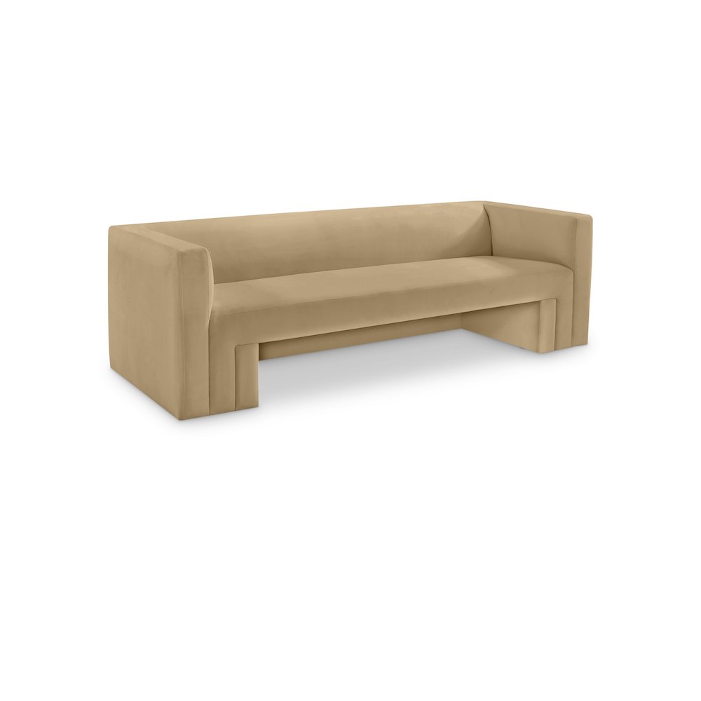 Henson Camel Velvet Sofa