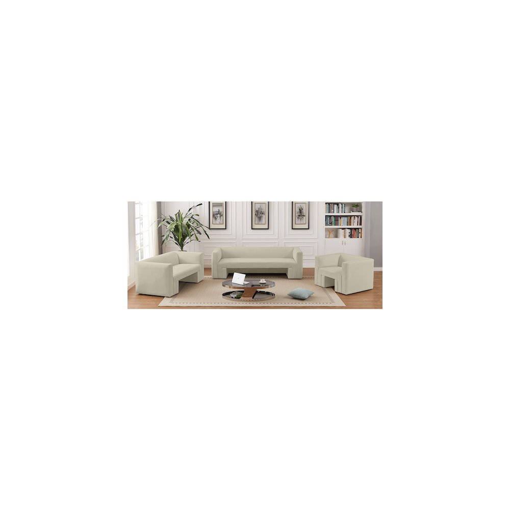 Henson Cream Velvet Chair