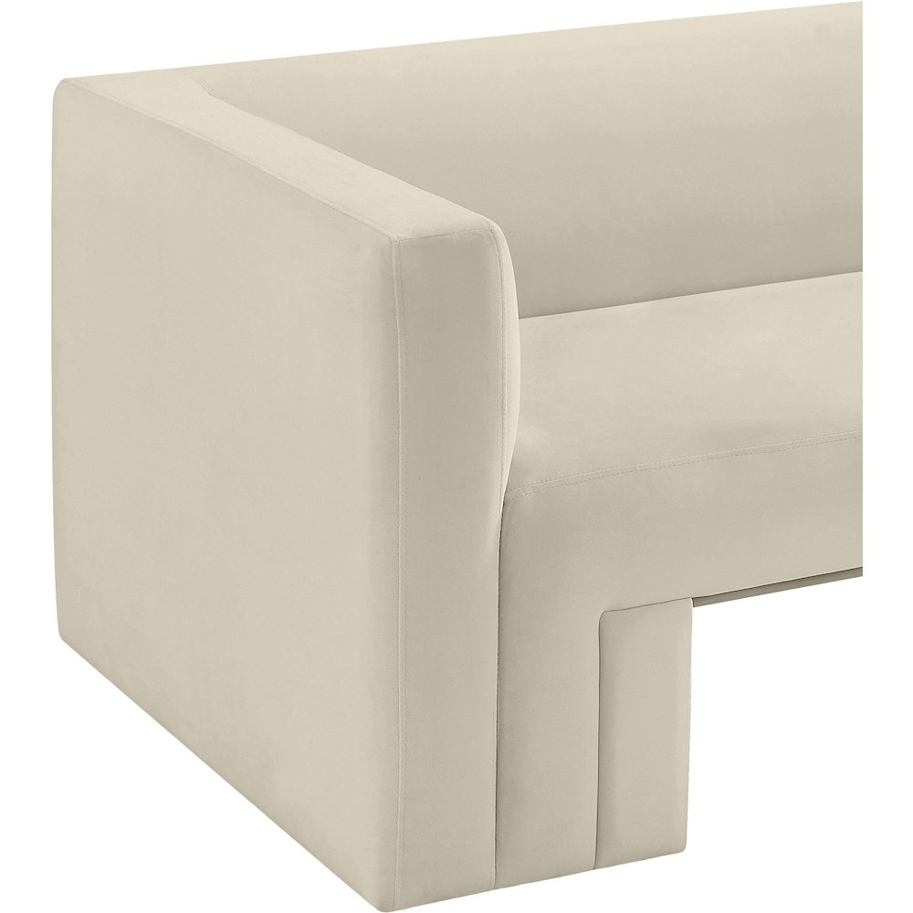 Henson Cream Velvet Loveseat