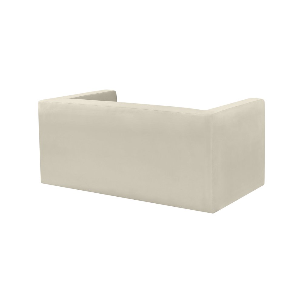 Henson Cream Velvet Loveseat