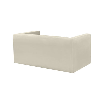 Henson Cream Velvet Loveseat