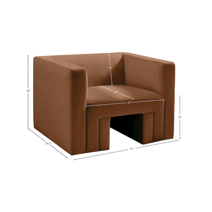 Henson Saddle Velvet Chair