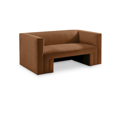 Henson Saddle Velvet Loveseat