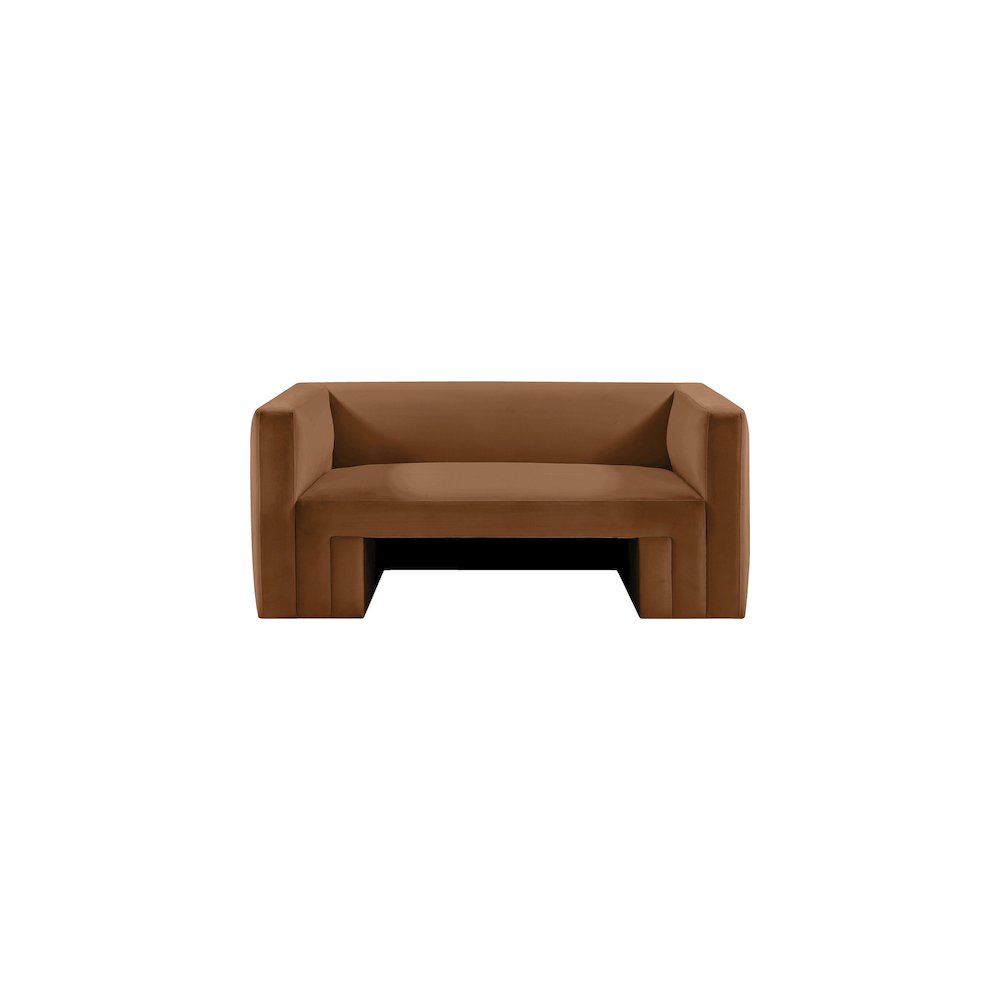 Henson Saddle Velvet Loveseat