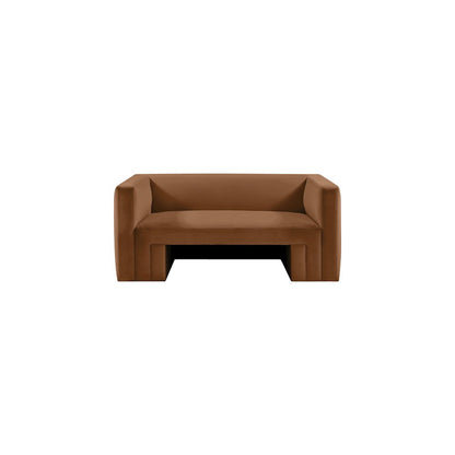 Henson Saddle Velvet Loveseat