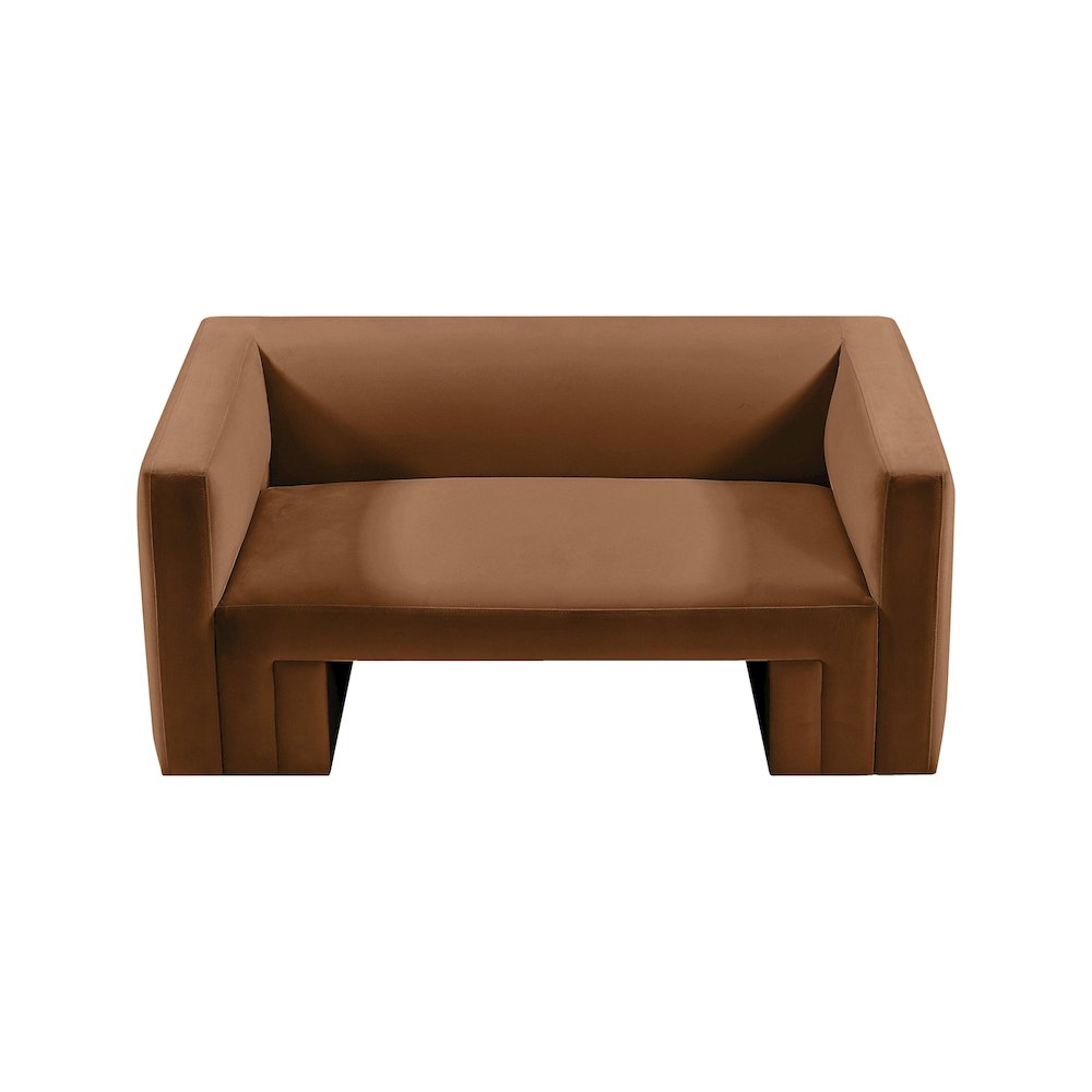 Henson Saddle Velvet Loveseat