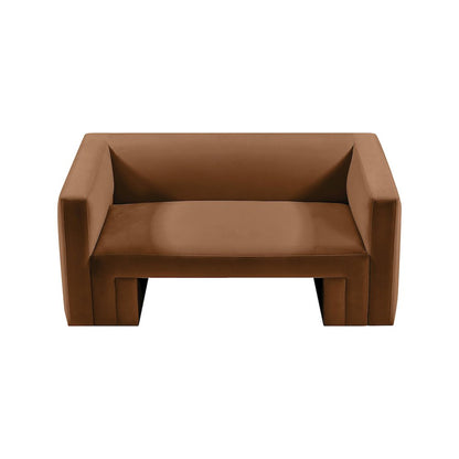 Henson Saddle Velvet Loveseat